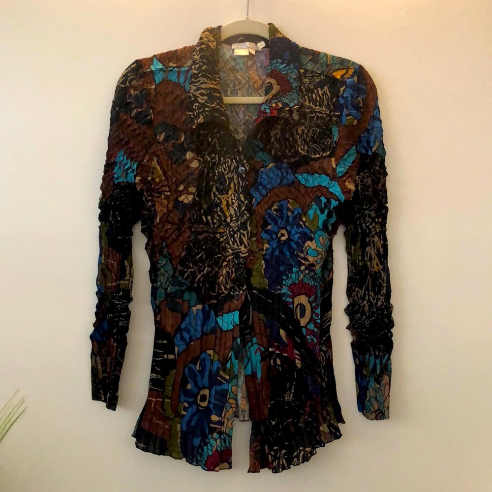 Alberto Mekali Blouse Size Large